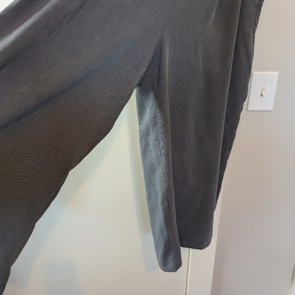 Eileen Fisher gray wide leg cropped pants gray sz XL - Picture 5 of 7